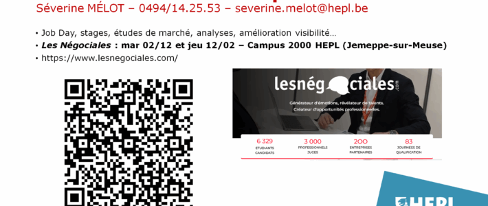 Les Négociales, deux dates à retenir : 02/12 et 12/02 !