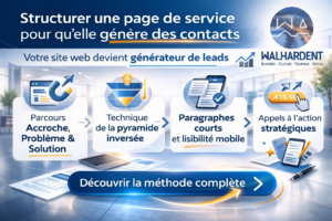 Structurer une page de service pour qu’elle génère des contacts