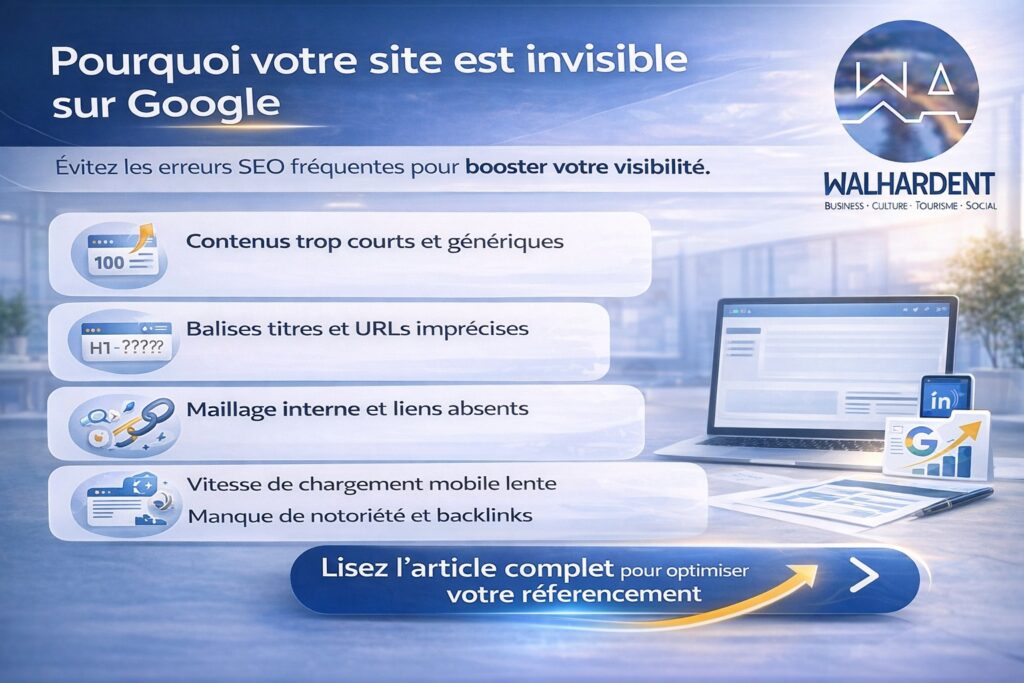 pourquoi votre site est invisible sur google