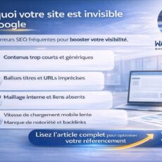 pourquoi votre site est invisible sur google